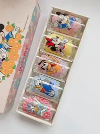 在飛比找Yahoo!奇摩拍賣優惠-中古 Disney迪士尼 米奇 唐老鴨 卡通玻璃杯