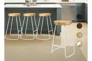ALFORDSON Set of 4 Retro Tractor 75cm Bar Stools