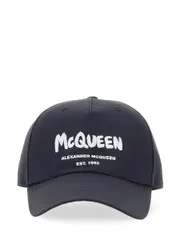 [Alexander McQueen] Alexander McQueen-Graffiti Logo Hat-Uomo M
