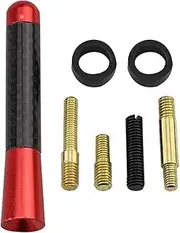 Car Radio Antenna - Carbon Fiber Short Metal Receiving Antenna - 8cm Radio Signal General Auto Antenna with Aluminum Wire for Excellent Performance