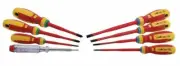 TTI 8-PIECE INSULATED SCREWDRIVER SET TTISDI8PC Phillips & Slotted,Magnetic Tips