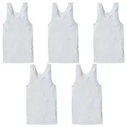 Bonds 5 Packs White Mens Chesty Cotton Plain Singlet Vest Tank Top Undergarment M7WL
