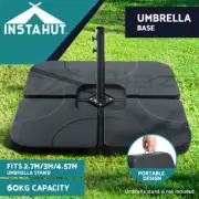 Instahut Outdoor Umbrella Base Stand Sand/Water Pod Cantilever Beach Patio 50cm