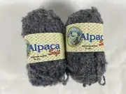 Beautiful Lot 2 Skein Alpaca Soft Peruvian Wool Yarn