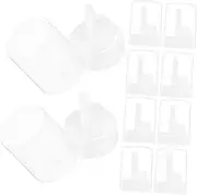 Hohopeti 10pcs Aerosol Can Valve Spray Head Spray Jug Nozzle Extension Flat Fan Spray Tip Spray Paint Tips Sprayer Nozzle Tips Agricultural Sprayer Nozzle Cone Nozzle Plastic White