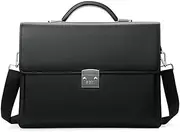 [YONBEN] Men's Business Briefcase Combination Lock Simple Large Capacity Computer Bag, Black