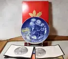 BING & GRONDAHL 2002 CHRISTMAS PLATE CHRISTMAS EVE NIOB NEW WITH CERTIFICATE
