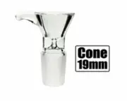 2 x Stone Age Glass Cone Piece 19mm - Waterpipe Smoking Tobacco Hookah BN