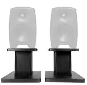 Rockville 8” Black Studio Monitor Speaker Stands For Genelec M030AM Monitors