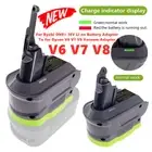 Battery Adapter For Ryobi 18V ONE+ Li-ion Battery Convert To For Dyson V7 V8 V6