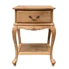 French Provincial Bedside Table Cabinet Oak Chest Night Stand NEW Drawer
