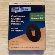 2nd Skin Continuous Glucose Monitoring Patch 8 PC open/Damage box .
