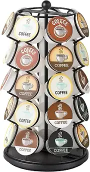 Nifty K Cup Holder – Compatible with K-Cups, Coffee Pod Carousel | 35 K Cup Hold