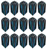 5 New Sets Harrows Noble Slim Dart Flights – Ships w/ Tracking - Blue