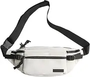 Tactical Fanny Pack Everyday Hip Pouch Waterproof Membrane Material Fishing Waist Pack Bag Zippered Pockets for Fly Fishing,Travel Outdoor Running Hunting, SlingFishing Waist Bag (Beige, One Size)