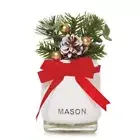 Yankee Candle Scent Plug Diffuser Led Light Holiday Bouquet Red Bow Mason Jar