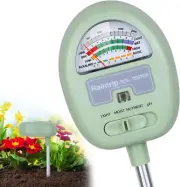 Soil Moisture Meter,4-In-1 Soil Ph Meter, Soil Tester for Moisture, Light,Nut...