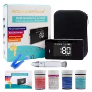 Accu Answer iSaw 4-in-1 Multi Meter BG Cholesterol Uric Acid Hemoglobin