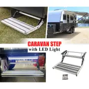 200KG Aluminium Caravan Step Pull Out Folding Caravan Step Camper Trailer Single