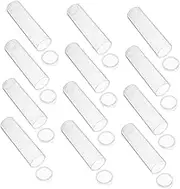 30Pcs Clear Plastic Storage Tubes with Lids Vial Holders for Beads Medicine and Crafts Lightweight and Easy to Carry Transparent Containers