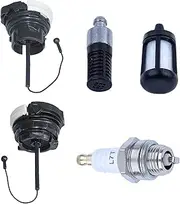 Fuel Oil Cap for Stihl MS171 MS181 MS192 MS193 MS200 MS230 MS231 Chainsaw Brushcutter Hedge Trimmer with Spark Plug Oil Filter