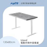 在飛比找momo購物網優惠-【FUNTE】Island 電動升降中島餐桌/三節式 120