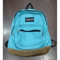 在飛比找蝦皮購物優惠-Jansport 大後背包 二手 帆布+麂皮