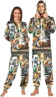 [Joisal] Magical Underwater City Mens Onesies Pajamas for Adults Warm One Piece Costume for Winter, Autumn Small