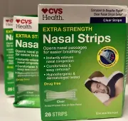 CVS Health Extra Strength Nasal Strips 26-Ct Clear Relieves Congestion/Snoring