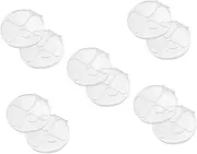 [TEHAUX] 5sets Acrylic Makeup Palette Mixing Tray Foundation Makeup Artist Must Haves Hand Palette 2pcs * 5