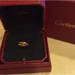 二手正品 CARTIER 卡地亞 TRINITY DE CARTIER 三環戒 小型款 B4086100