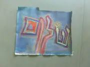 Hand Painting on Canvas Hebrew "Shalom" Not Stretched