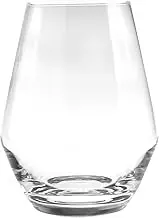 Savor Glassware Stemless - Glass Exquisite Set of 4 Stemless Wine Glasses 5X Stronger, Durable Red/White Wine, Spirits Glasses 4 Pieces (5oz)