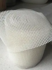 1 Yard PEARL MESH RIBBON BANDING Wedding Cake Craft Trim decoration BRIDAL