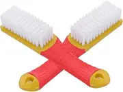 PAMINGONO 2pcs Shoe Brush Cleaning Brush Shoe Cleaning Shoe Cleaner Brush Shoe Scrubber Boot Brush Carpet Brushes for Cleaning Washing Brushes for Shoes Laundry Scrub Brush Orange Nanowire