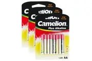3x 4pc Camelion Alkaline AA 1.5V Battery Long Lasting LR6 Cylindrical Batteries
