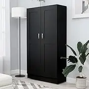 Book Cabinet Black 82.5x30.5x150 cm Engineered Wood,Bookcases & Standing Shelves 39.38KG-802724