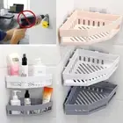 Triangular Shower Caddy Shelf Bathroom Corner Bath Rack Storage Holder Organi QY