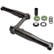 STOLEN BMX MOB v4 BICYCLE CRANKS w/ MID BOTTOM BRACKET BLACK RHD/LHD