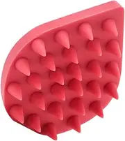 PLAFOPE 1Pc Silicone Scalp Massage Brush Portable Hair Washing Comb for Bathroom Use Gentle Exfoliating Cleansing Tool Comfortable Durable Design for Relaxation and Care