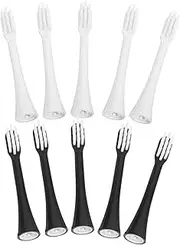 SHERCHPRY 10pcs Electric Toothbrush Heads Soft Bristle Replacement for Deep Cleaning Compatible with Multiple Brands Easy to Replace Safe and Materials