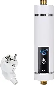 Btstil Electric Instantaneous Water Heater 3500 W, Mini Tankless Water Heater with LED Digital Display Panel, Electric Instant Water Heater for Bathroom, Kitchen