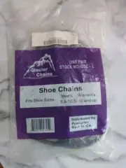 Glacier Chains Stock #GSC-L Shoe Chains Men's Sz 8.5-10.5 Women's Sz 10 & Up New