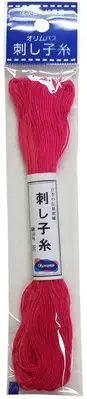 6 Pack Olympus Sashiko Cotton Thread 22yd Solid-Hot Pink ST20SP-21