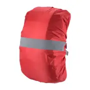 40-50L Waterproof Backpack Rain Cover with Reflective Strap M Red