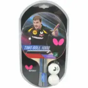 Butterfly Timo Boll 1000 Table Tennis Bat with Rubbers and BD Full Case sets