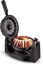 Waffle Maker, 1800W Home 360° Rotating Flipping Bread Machine with Non-Stick Plate and Double-Sided Heating, Electric Baking Pan for Breakfast, Snacks, Party, Bread Making