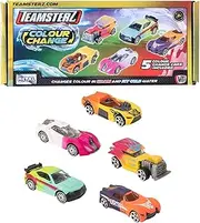 HTI Teamsterz Street Machines Colour Change Cars Playset | 5 Water Activated Colour Changing Cars | Ideal Car Toys For Water & Bath Time | Kids' Play Figures & Vehicles Toy Car | Suitable For Ages 3+