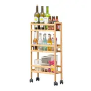 Kitchen Home Shelves Organizer Slide Out Trolley