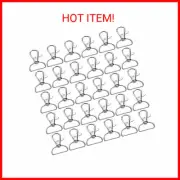 Swivel Clasp Swivel Snap Hooks Trigger Clips 1" D Rings Metal Lobster Claw 40PCS